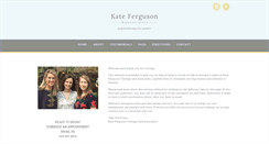 Desktop Screenshot of katefergusontherapy.com