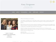 Tablet Screenshot of katefergusontherapy.com